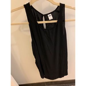 Old Navy Plain Black Tank Top